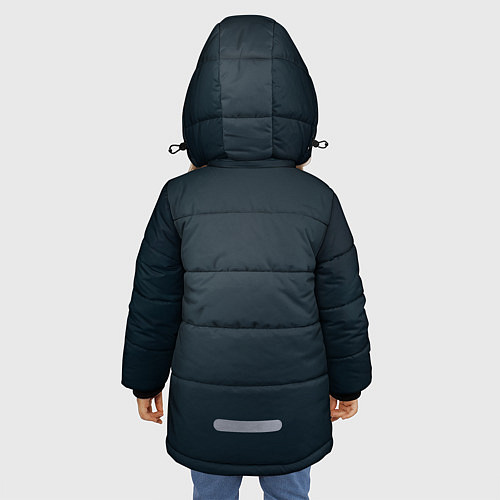 Зимняя куртка для девочки Шерлок / 3D-Черный – фото 4