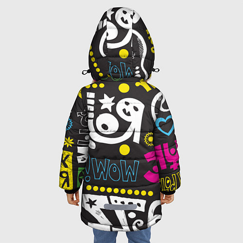 Зимняя куртка для девочки Instrumental Music / 3D-Черный – фото 4