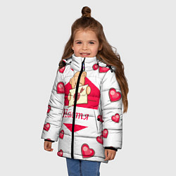 Куртка зимняя для девочки Настя, цвет: 3D-светло-серый — фото 2