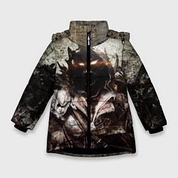 Куртка зимняя для девочки Disturbed: Madness, цвет: 3D-черный