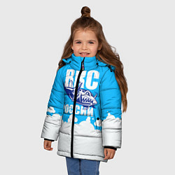 Куртка зимняя для девочки ВКС России, цвет: 3D-черный — фото 2