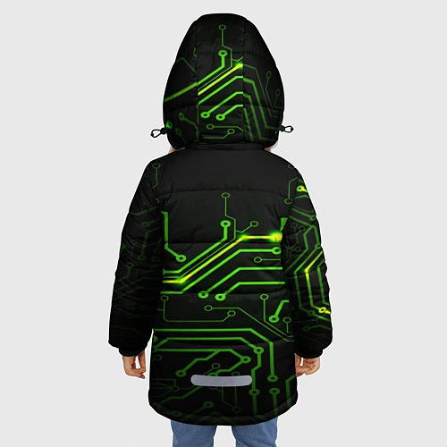 Зимняя куртка для девочки Tehnology / 3D-Черный – фото 4
