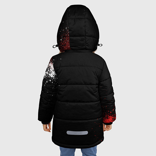 Зимняя куртка для девочки FaZe Clan: Black collection / 3D-Черный – фото 4