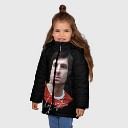 Куртка зимняя для девочки Харламов, цвет: 3D-черный — фото 2