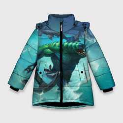 Куртка зимняя для девочки Tidehunter: Water Rage, цвет: 3D-черный