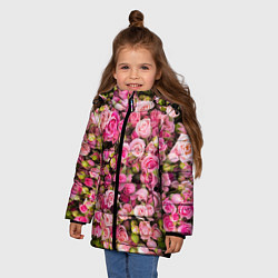 Куртка зимняя для девочки Розовый рай, цвет: 3D-светло-серый — фото 2