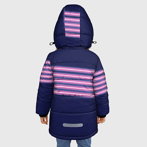 Зимняя куртка для девочки Неон / 3D-Черный – фото 4