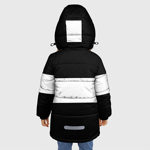 Зимняя куртка для девочки CS:GO Monochrome / 3D-Черный – фото 4