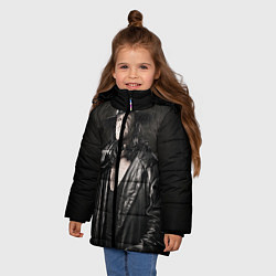 Куртка зимняя для девочки Гробовщик 2, цвет: 3D-красный — фото 2