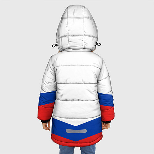 Зимняя куртка для девочки Russia Hockey Team / 3D-Красный – фото 4