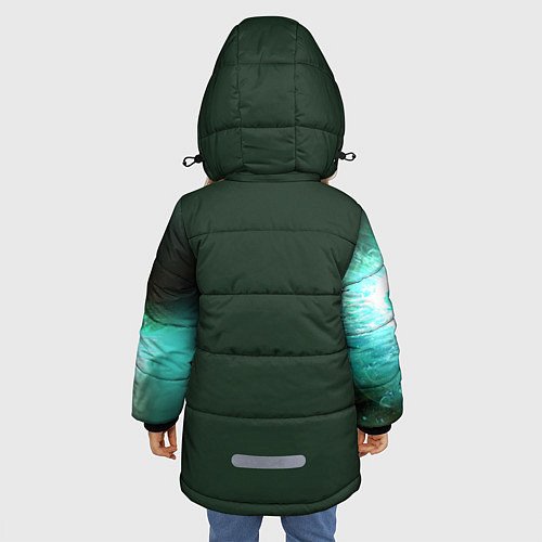 Зимняя куртка для девочки Цири / 3D-Черный – фото 4