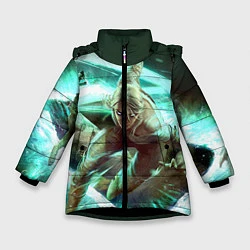 Куртка зимняя для девочки Цири, цвет: 3D-черный