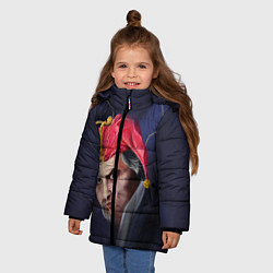 Куртка зимняя для девочки Король и Шут, цвет: 3D-красный — фото 2