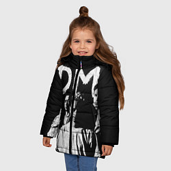 Куртка зимняя для девочки Depeche mode: black, цвет: 3D-черный — фото 2