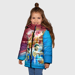 Куртка зимняя для девочки Golden State Warriors, цвет: 3D-черный — фото 2