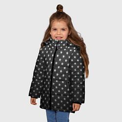 Куртка зимняя для девочки Black Milk: Stars Black, цвет: 3D-черный — фото 2