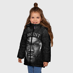 Куртка зимняя для девочки 50 cent: black style, цвет: 3D-черный — фото 2