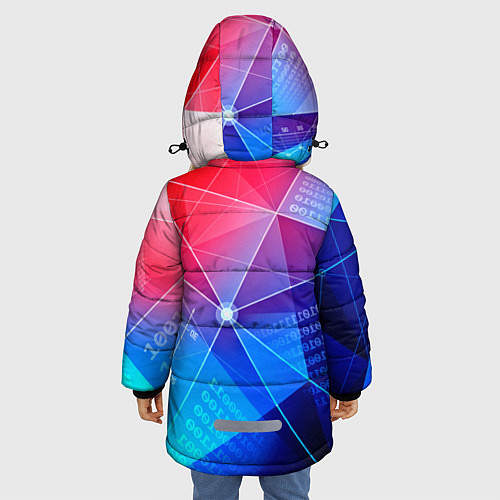 Зимняя куртка для девочки Коды / 3D-Черный – фото 4