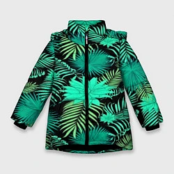 Зимняя куртка для девочки Tropical pattern