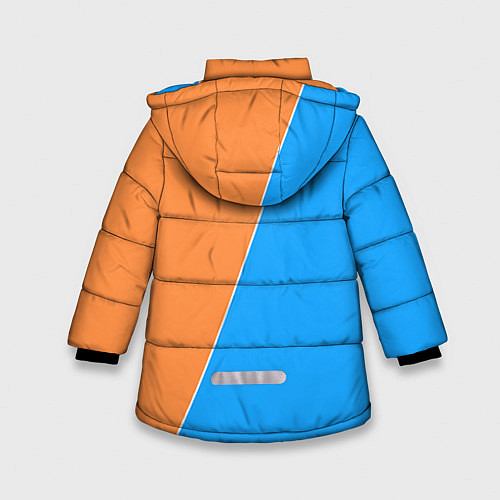 Зимняя куртка для девочки Half-Portal / 3D-Светло-серый – фото 2