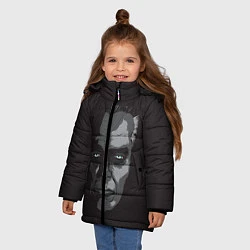 Куртка зимняя для девочки G-Man Face, цвет: 3D-светло-серый — фото 2