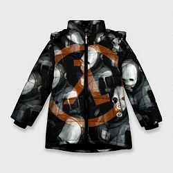 Куртка зимняя для девочки Альянс не дремлет, цвет: 3D-черный