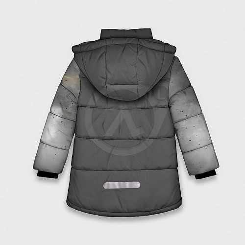 Зимняя куртка для девочки Гордон Фримен / 3D-Светло-серый – фото 2