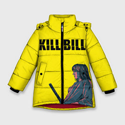 Куртка зимняя для девочки Kill Bill, цвет: 3D-красный