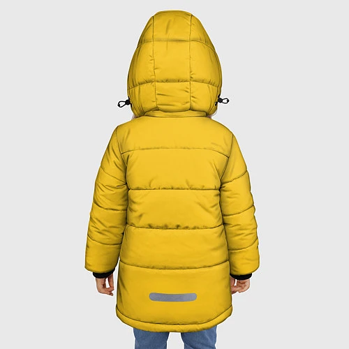 Зимняя куртка для девочки Квентин Тарантино / 3D-Черный – фото 4