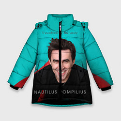 Куртка зимняя для девочки Vyacheslav Butusov, цвет: 3D-черный