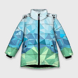 Куртка зимняя для девочки URAL polygonal, цвет: 3D-черный