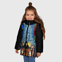 Куртка зимняя для девочки Dethklok: Heroes, цвет: 3D-красный — фото 2