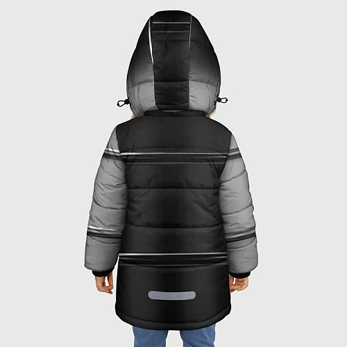 Зимняя куртка для девочки Oil / 3D-Черный – фото 4