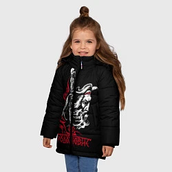 Куртка зимняя для девочки Родолюбие, цвет: 3D-черный — фото 2