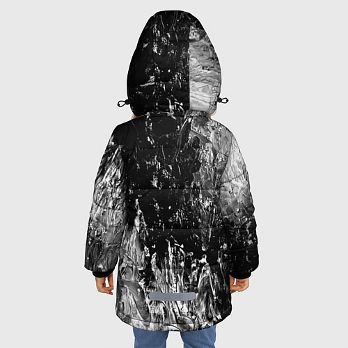 Зимняя куртка для девочки GRAY&BLACK / 3D-Черный – фото 4