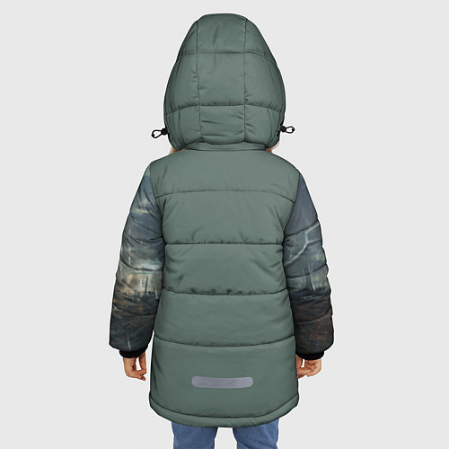 Зимняя куртка для девочки STALKER / 3D-Черный – фото 4