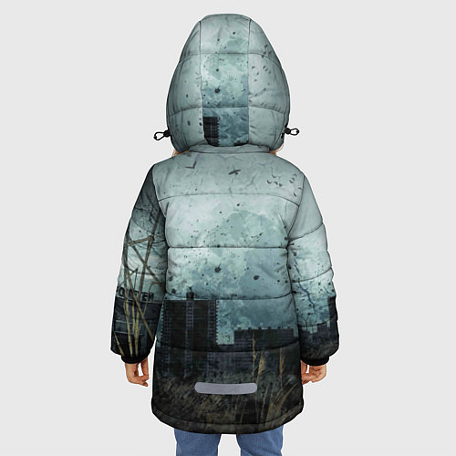 Зимняя куртка для девочки STALKER: Pripyat / 3D-Черный – фото 4