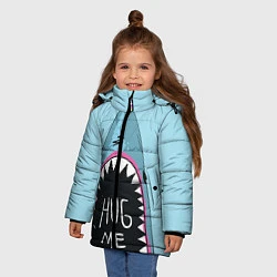 Куртка зимняя для девочки Shark: Hug me, цвет: 3D-черный — фото 2