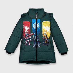 Куртка зимняя для девочки Destiny: Go, цвет: 3D-черный