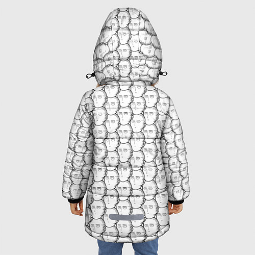 Зимняя куртка для девочки OnePunchMan / 3D-Черный – фото 4