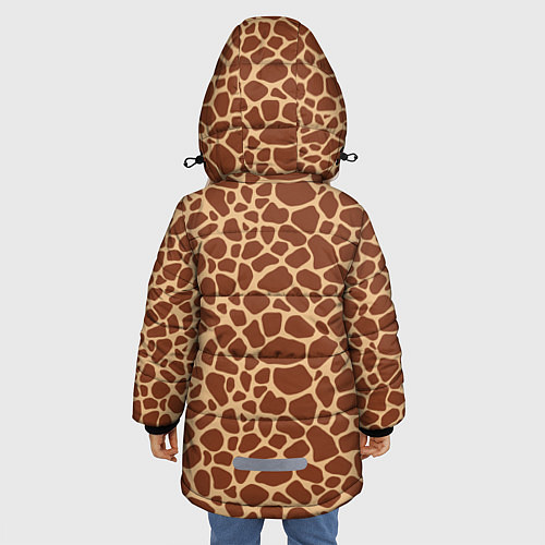 Зимняя куртка для девочки Жираф / 3D-Черный – фото 4