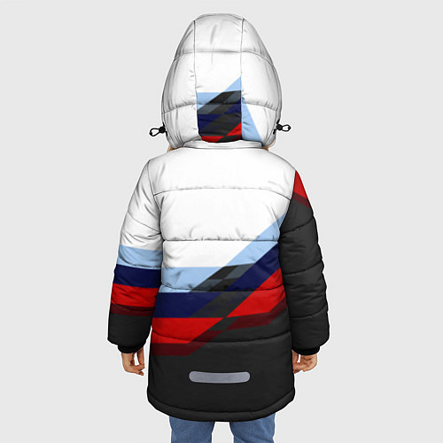 Зимняя куртка для девочки BMW M SPORT / 3D-Черный – фото 4