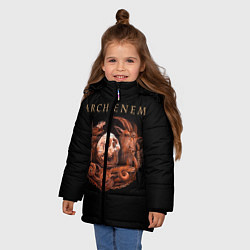 Куртка зимняя для девочки Arch Enemy: Kingdom, цвет: 3D-черный — фото 2