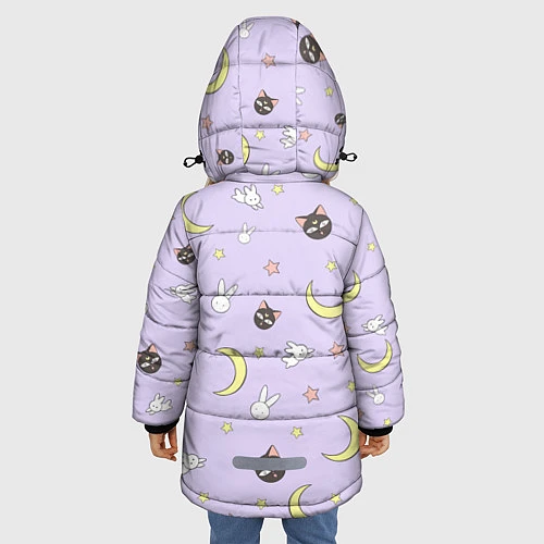 Зимняя куртка для девочки Сейлор Мур / 3D-Черный – фото 4