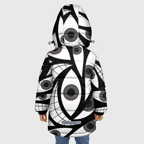 Зимняя куртка для девочки Alchemist Eyes / 3D-Черный – фото 4