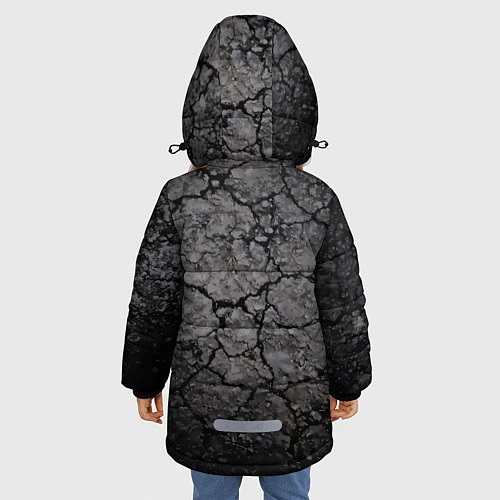 Зимняя куртка для девочки Made from broken parts / 3D-Черный – фото 4