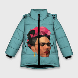 Куртка зимняя для девочки Фрида, цвет: 3D-черный