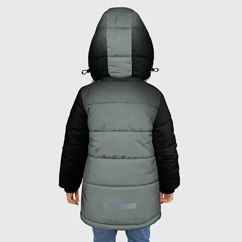Зимняя куртка для девочки Оззи Осборн / 3D-Черный – фото 4