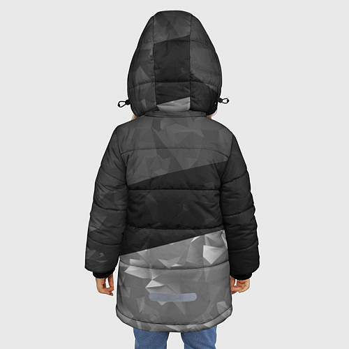 Зимняя куртка для девочки BMW: Black Design / 3D-Черный – фото 4