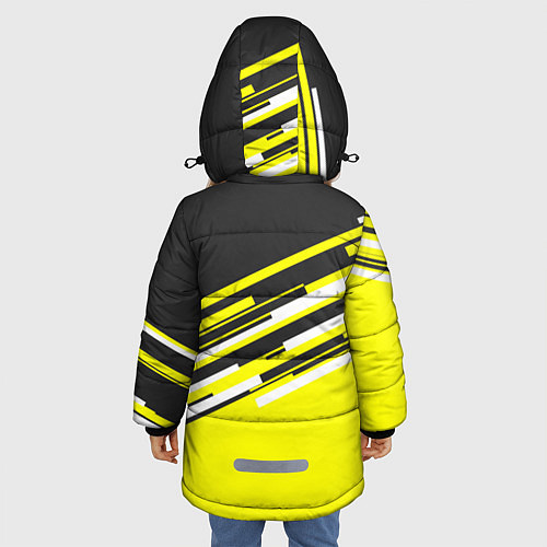 Зимняя куртка для девочки Borussia FC: Sport Line 2018 / 3D-Черный – фото 4